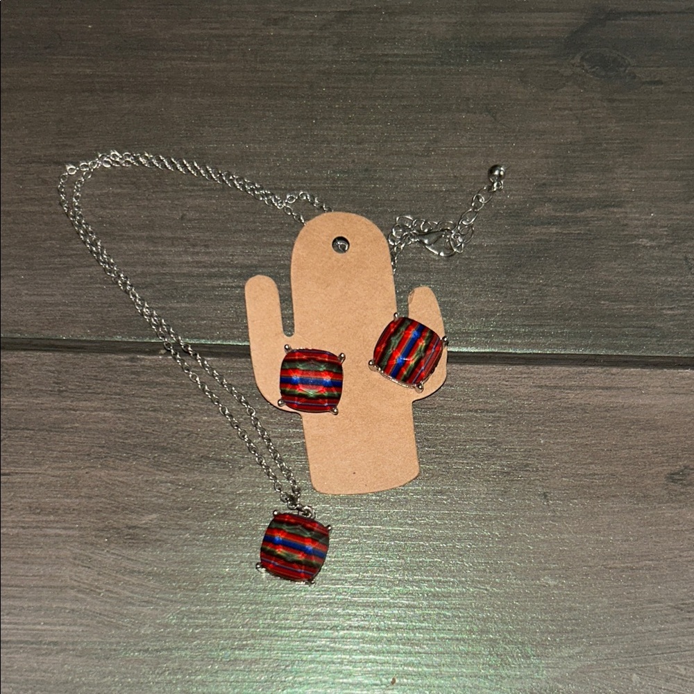 Vibrant Multicolor Necklace Set